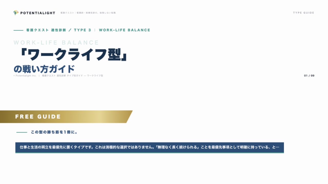 「ワークライフ型」の戦い方ガイド 表紙