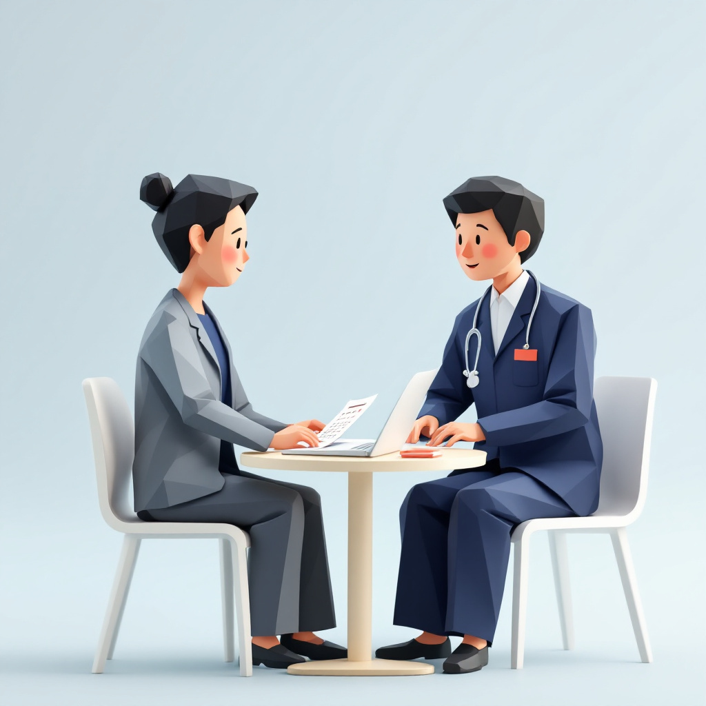 治験コーディネーター（CRC）のキャラクターイラスト
